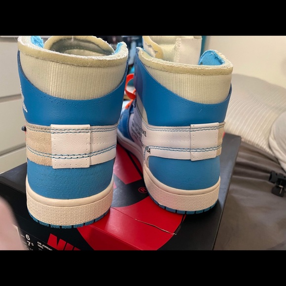 SOLD!!! Nike Shoes | Jordan 1 Retro High Off-White University Blue - Picture 9 of 9